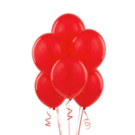 Globos lisos R9 rojos  látex 25 un
