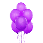 Globos lisos morados R9  látex 25 un