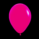 Globos lisos flúor fucsia R9 látex 25un
