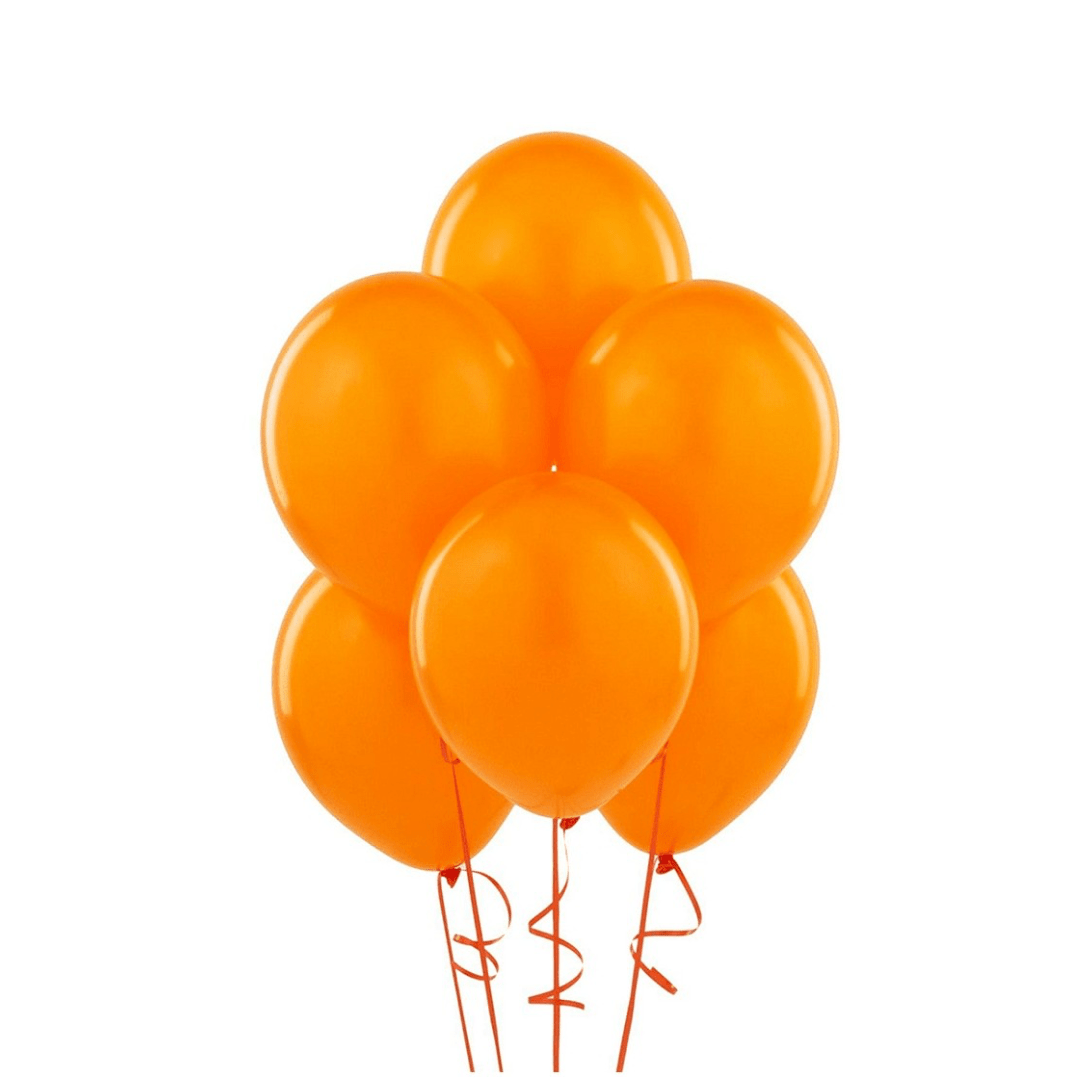 C-1073 Globos lisos naranjos R9 látex 50 un - Imagen 1