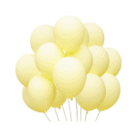 Globos lisos amarillo pastel R9 látex 25 un