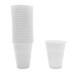 Vasos 7oz blancos 25un