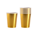 Vasos 7oz dorado 6 un