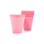 Vasos 7oz rosados 10un