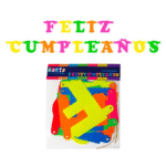 Guirnalda F.C letras flúor 16cm 2,5m