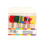 Vela letras feliz cumpleaños un