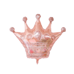 Globo 10" corona rosada un