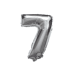 Globo número 7 plateado 32" un