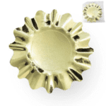 Bandeja con ondas dorada un