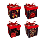 Caja 15x15 te amo negra un