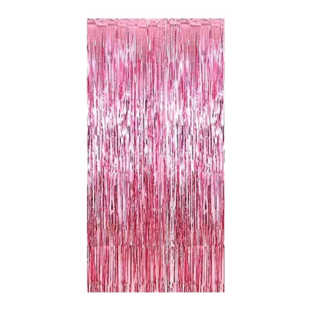 Cortina rosada Cortina rosada 2x1mt un - Imagen 1