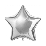 Globo 45cm estrella plateada un