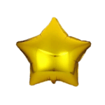 Globo 45cm estrella dorada un