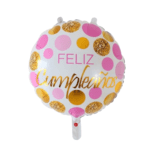 Globo 45cm FC polka dorado un