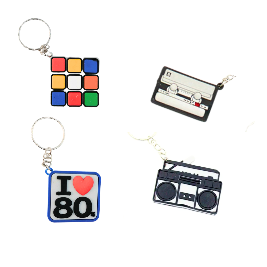 Llavero retro Llavero retro goma un - Imagen 1