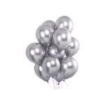 Globo R5 chrome plateado 25un