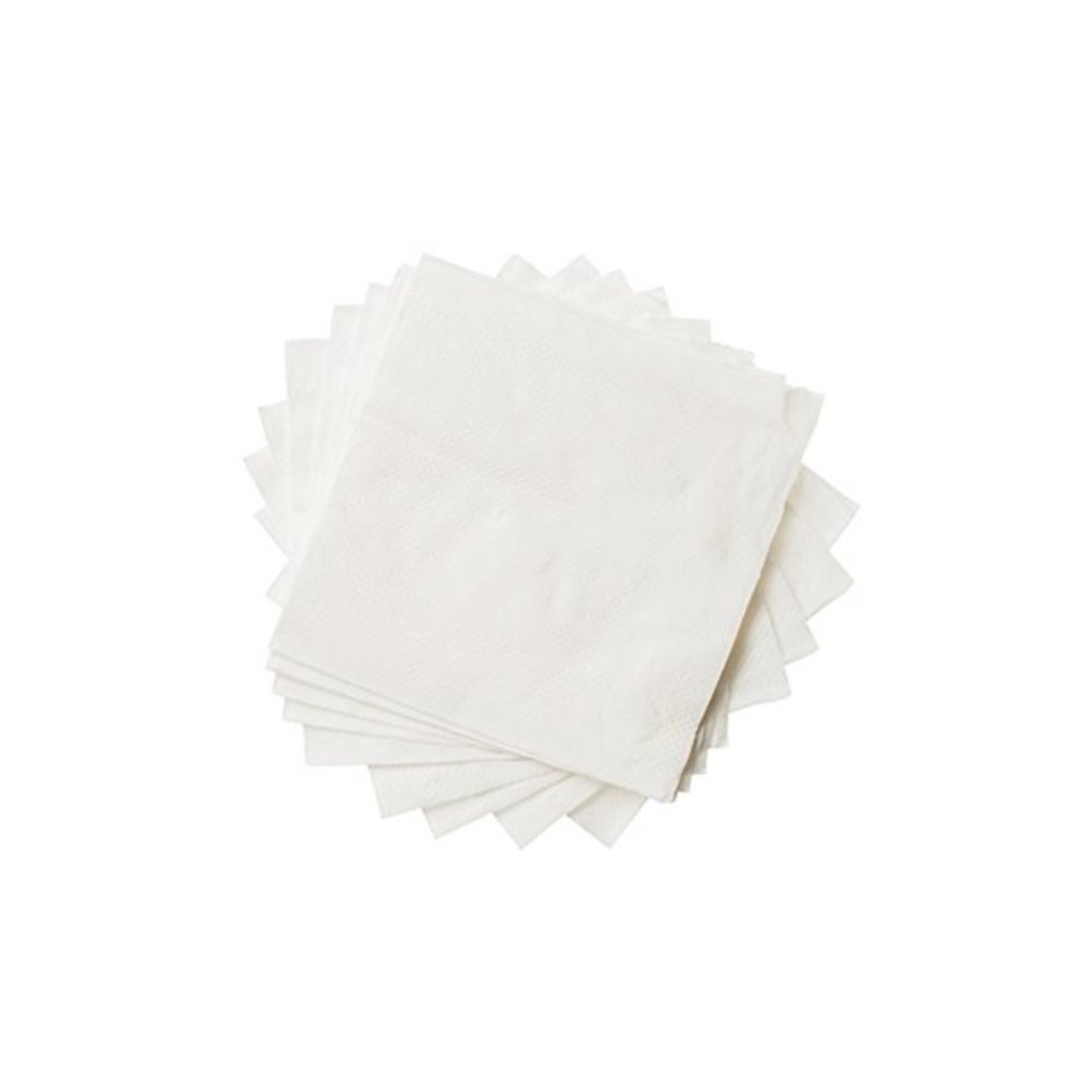Servilleta blanca Servilletas blancas 33x33cm 20un - Imagen 1