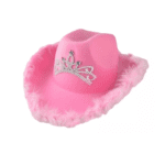 Sombrero vaquero corona rosado un