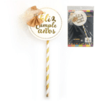 Topper redondo FC dorado un