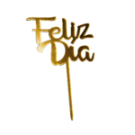 Topper feliz día texto un