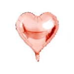 Globo 45cm corazón rose gold un