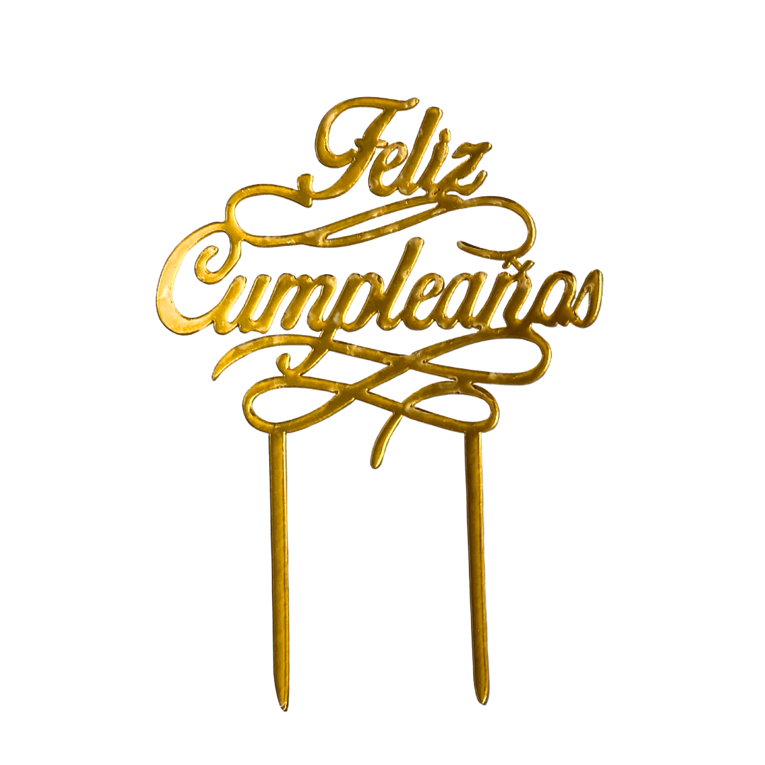 topper feliz cumpleaños lineas Topper feliz cumpleaños lineas un - Imagen 1