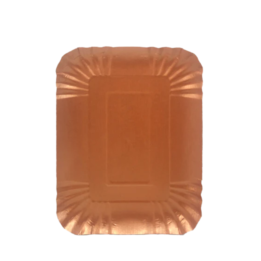 Bandeja Bandeja rectangular rose gold un - Imagen 1