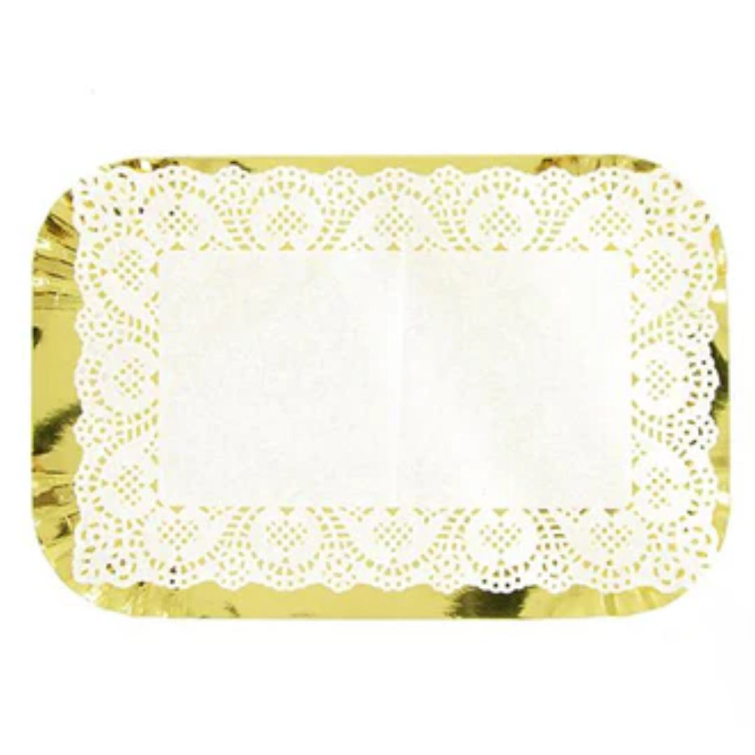 Bandeja dorada Bandeja rectangular G. dorada un - Imagen 1