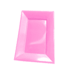 Bandeja rectangular rosada 23x33cm 3un