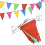 Banderín de tela triángulos un