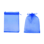 Bolsa organza azul rey 12x17cm un