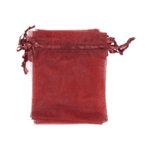 Bolsa organza burdeos 12x17cm un