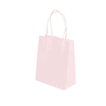 Bolsa de regalo kraft rosado pastel un
