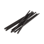 Bombillas papel negro brillante 12un