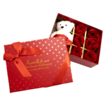 Cajita rectangular osito te amo un