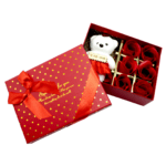 Cajita rectangular osito te amo mamá un