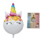 Globo 55x87cm unicornio flores un