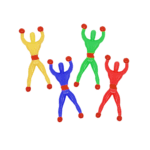 Hombre pegote colores 4un