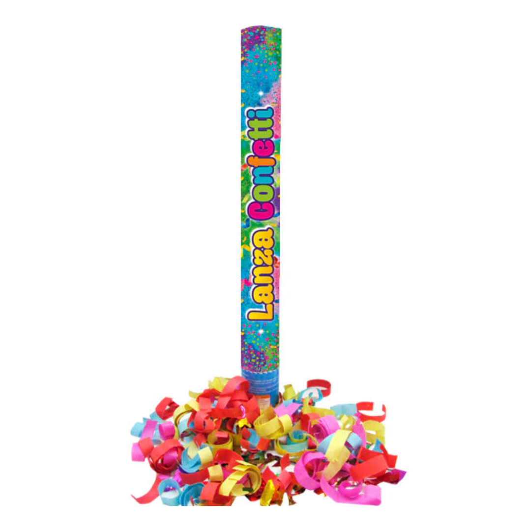 Lanza confetti 60 Lanza confeti colores 100cm - Imagen 1
