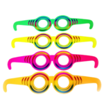 Antifaz flúor redondo 6un