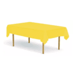 Mantel plástico amarillo 137×274 cm un