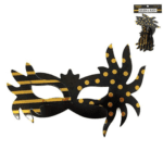 Antifaz golden black 6un