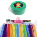 Cinta faldón tela 27m aqua un