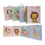 Bolsa de regalo animalitos 18x23cm un