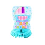 Centro de mesa Baby shower celeste un