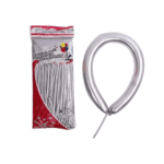 Globos largos Cromados plateado 100un