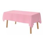 Mantel rosado plástico 137×274 cm un