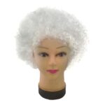 Peluca afro blanca un