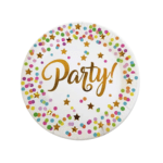 Plato Golden Party 18cm 6un