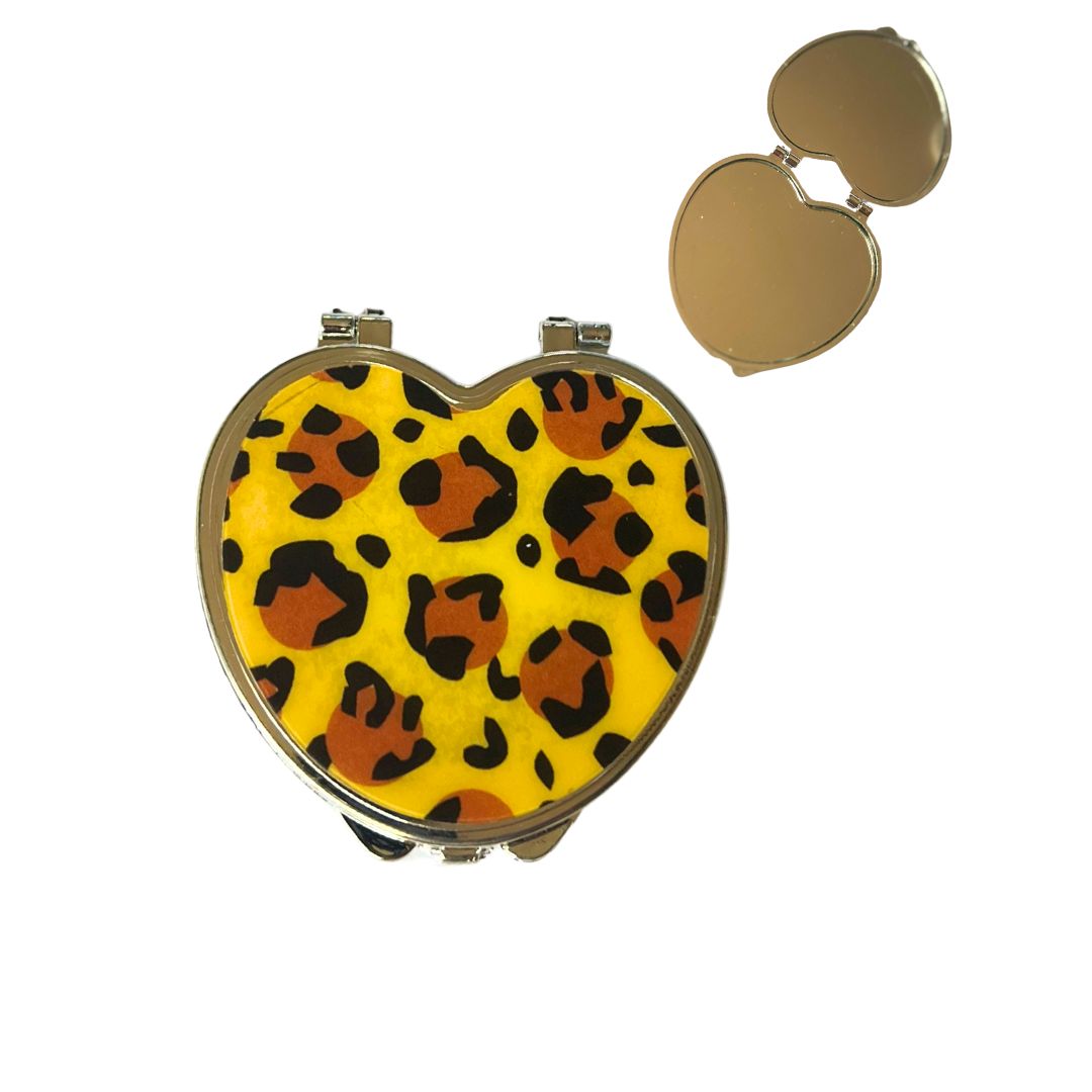 espejo animal print Espejo de cartera animal print un - Imagen 1